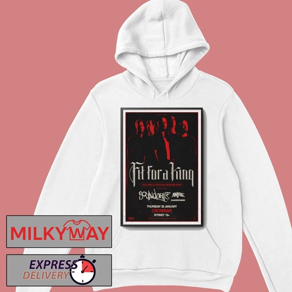 Fit For A King 29 Jan 2026 Exclusive Sydney Headline Show Poster shirt