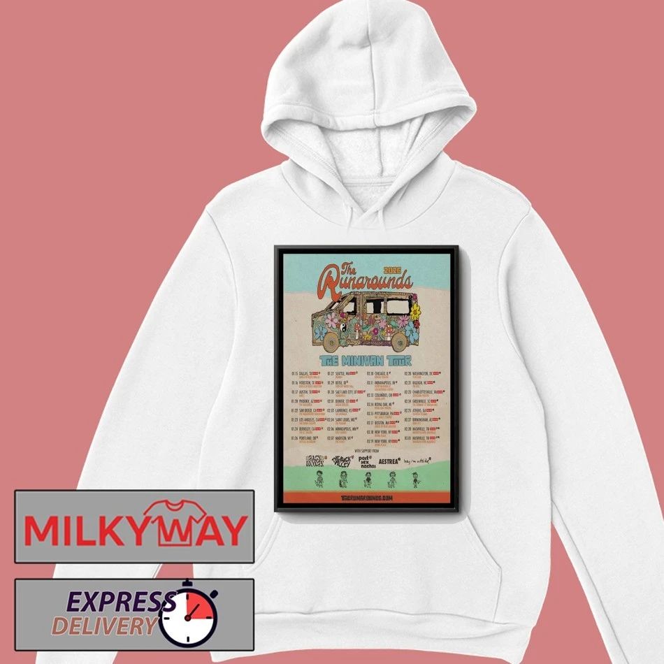 The Runarounds The Minivan Tour 2026 Poster shirt