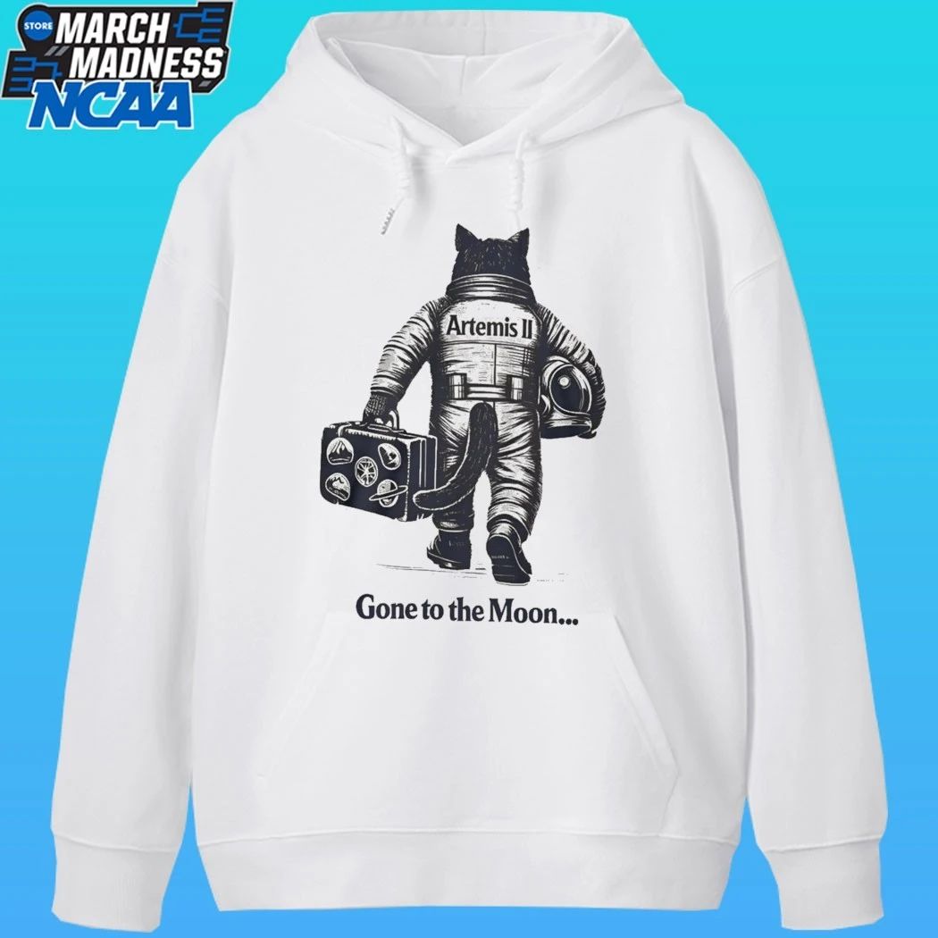 Artemis II Gone To The Moon Mission Cat Astronaut Shirt