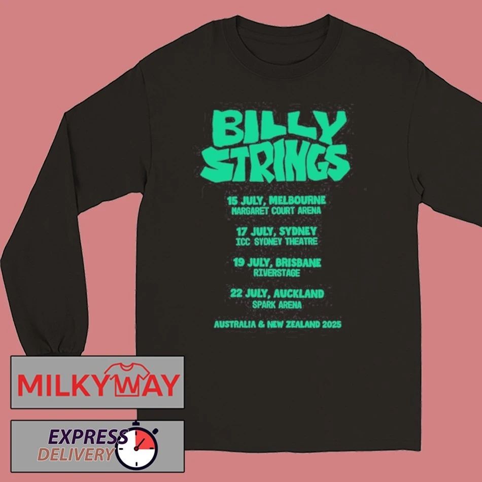 Billy Strings 2025 Tour Australia and New Zealand Shirt