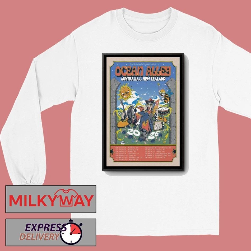 Poster Ocean Alley Australia & New Zealand 2026 shirt