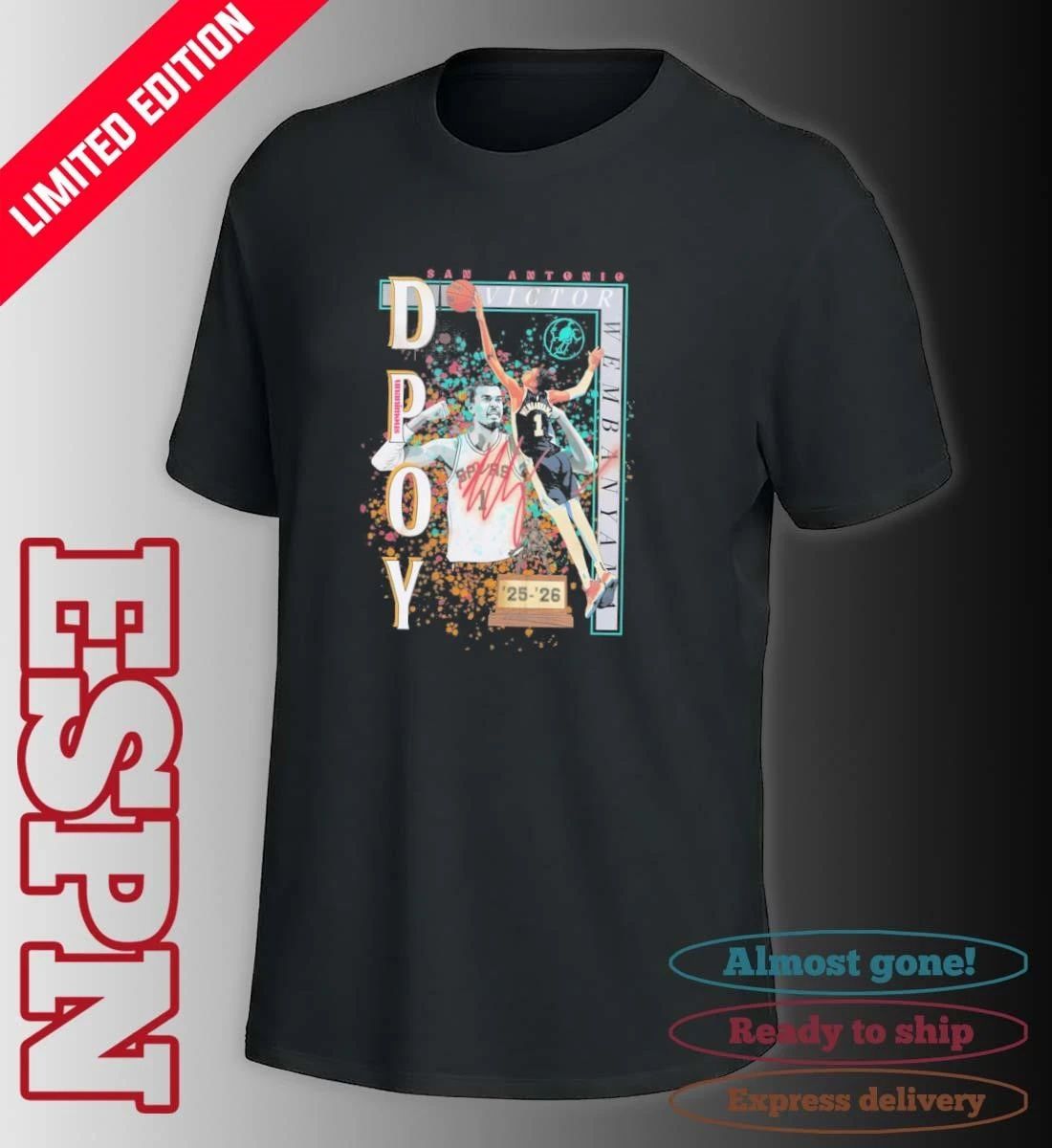Victor Wembanyama Spurs 2026 DPOY T-Shirt