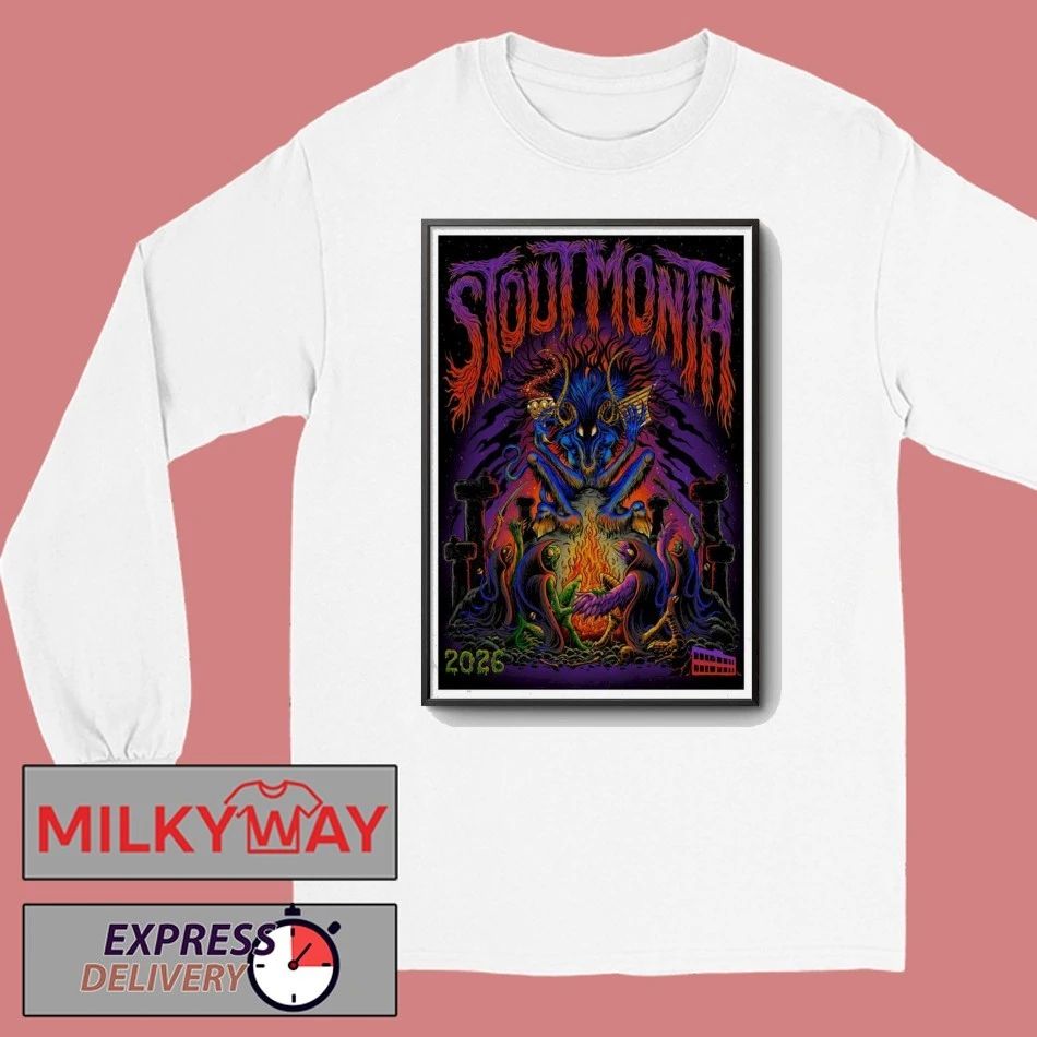 Stout Month 2026 Event Poster shirt