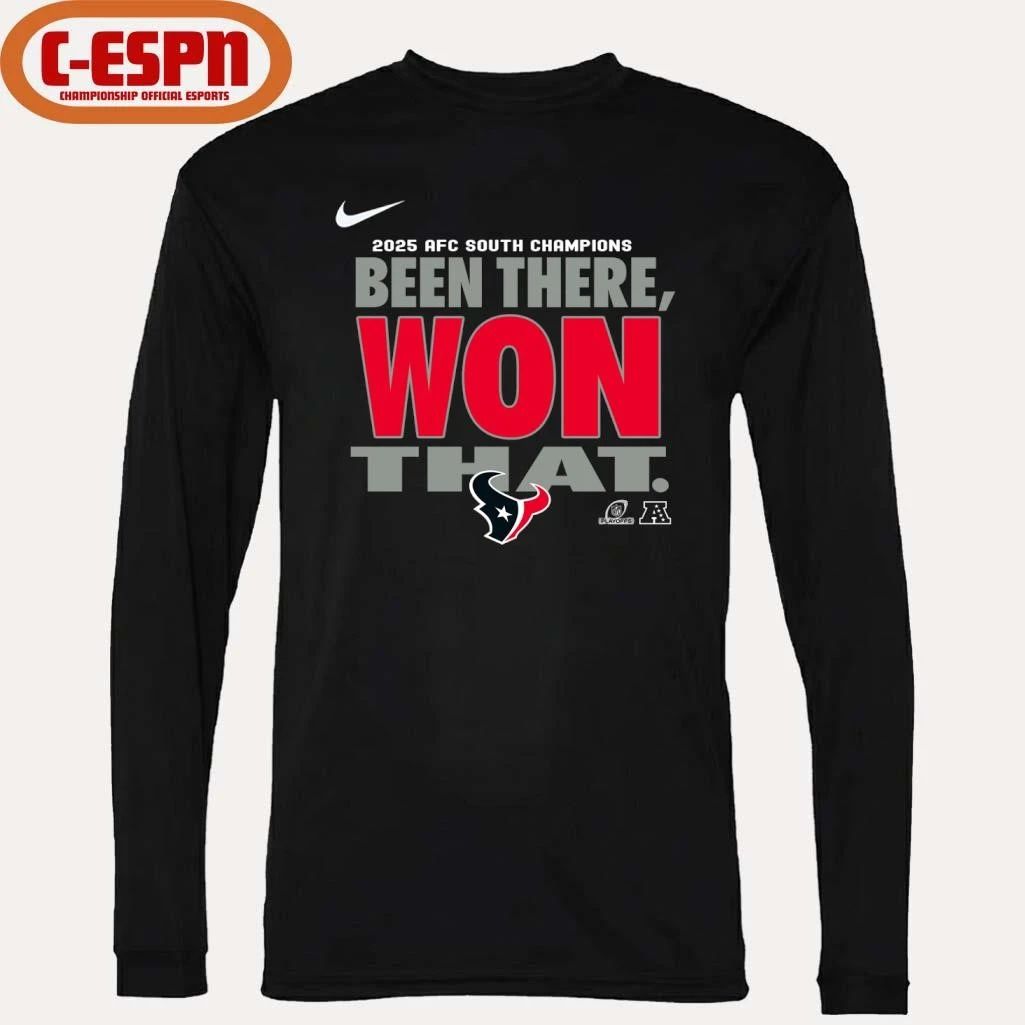 Houston Texans 2025 AFC South Champions Been There, Won That T-Shirt