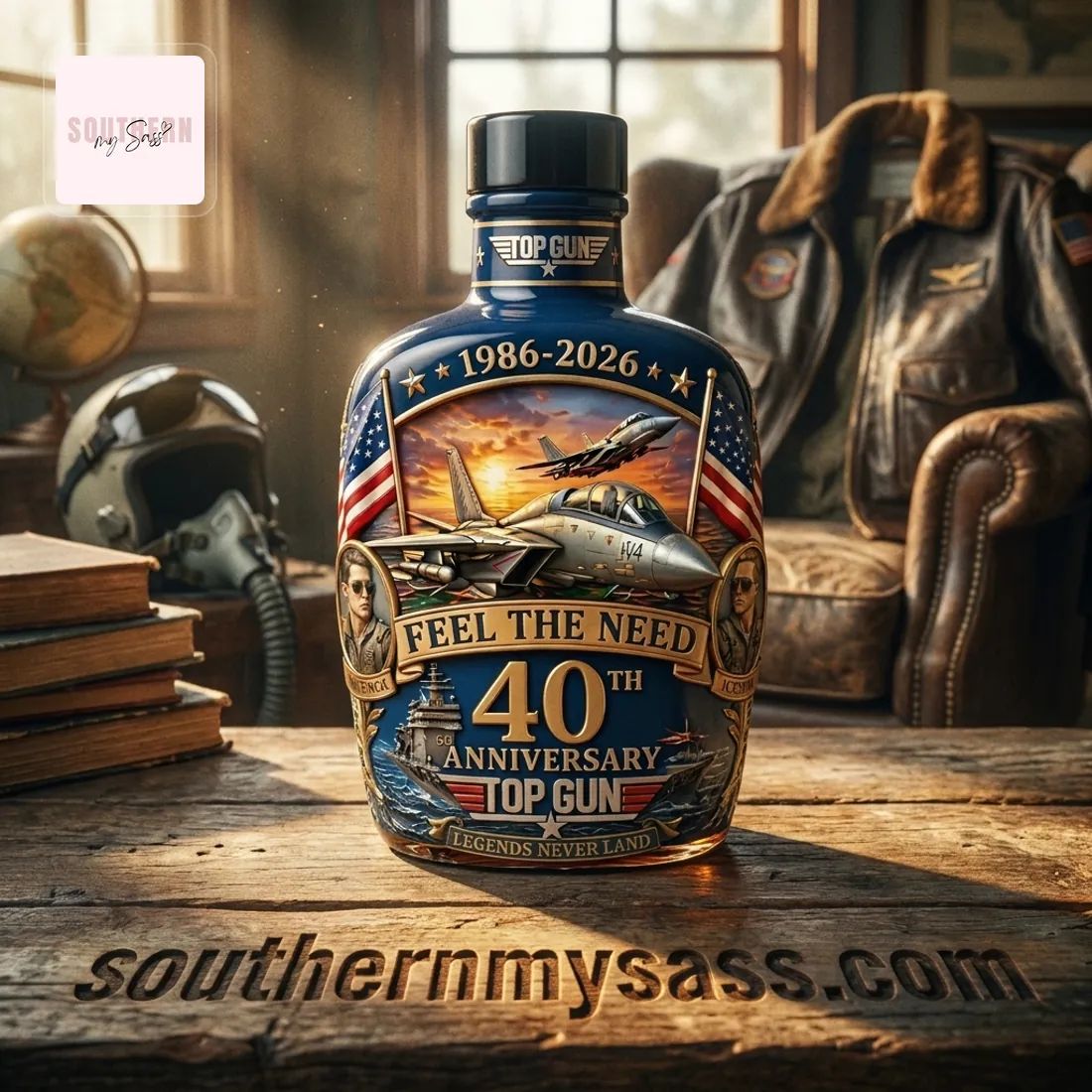 Gun 40th Anniversary 1986-2026 Commemorative Whiskey Bottle