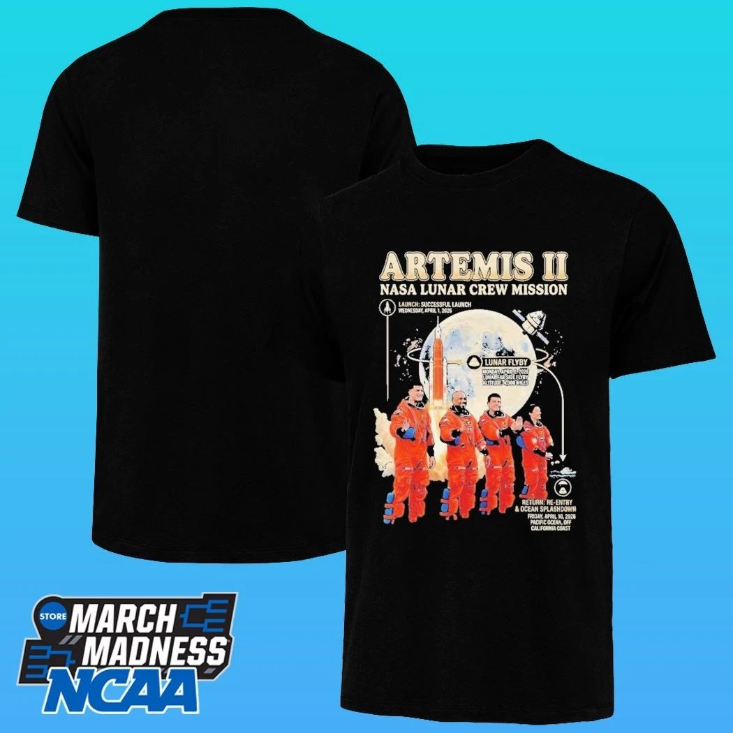 Artemis Ii Nasa Lunar Crew Mission Shirt