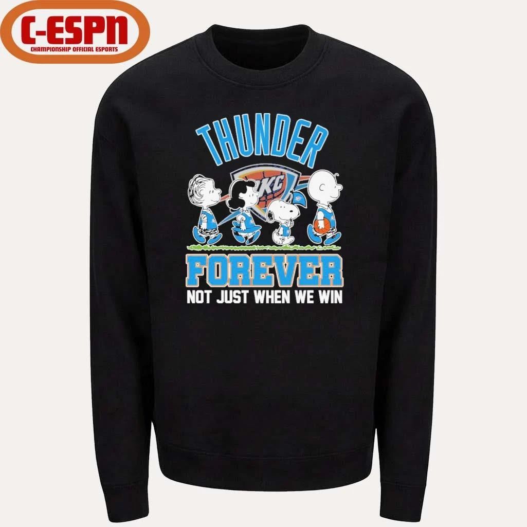 The Peanuts Characters Forever X Oklahoma City Thunder Shirt