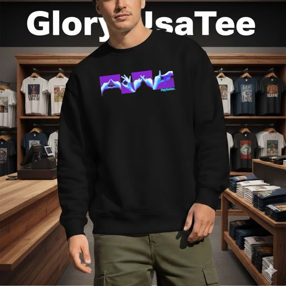 Vintage PlayStation Hand Symbols Shirt