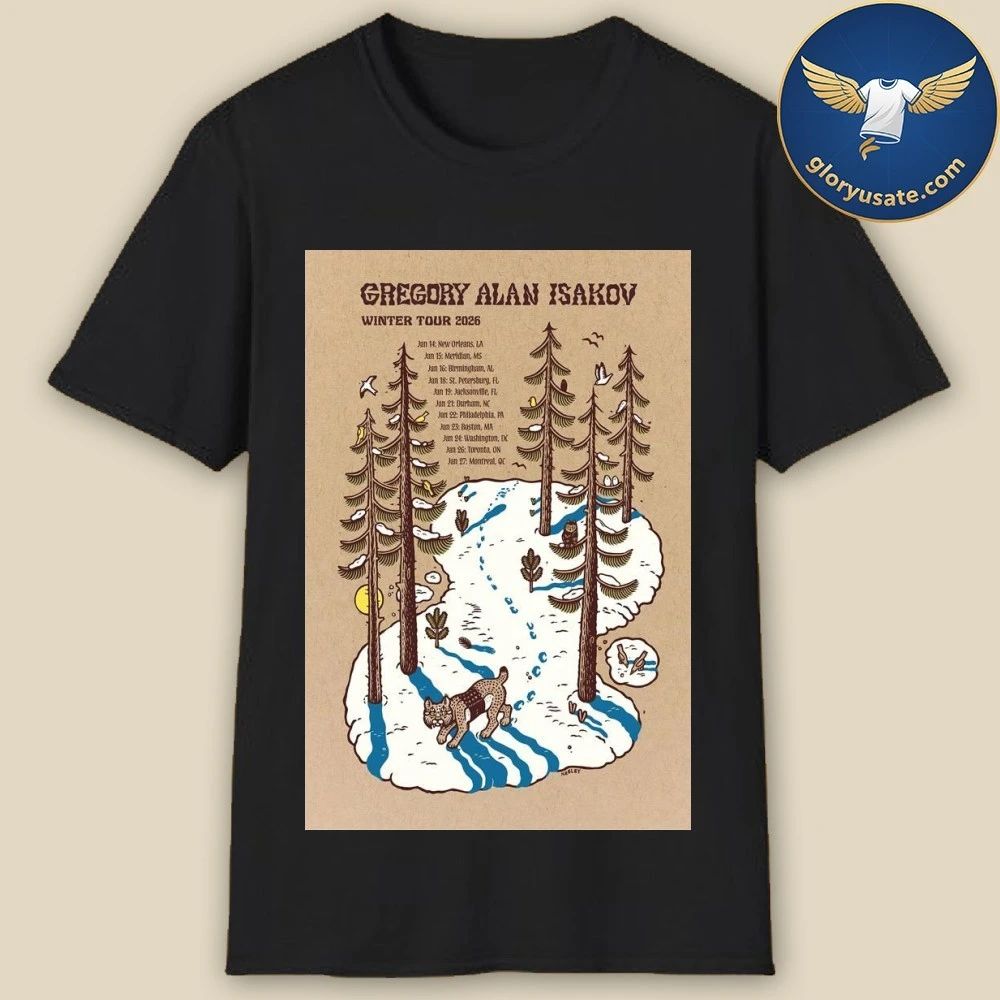 Gregory Alan Isakov Winter Tour 2026 Poster Shirt