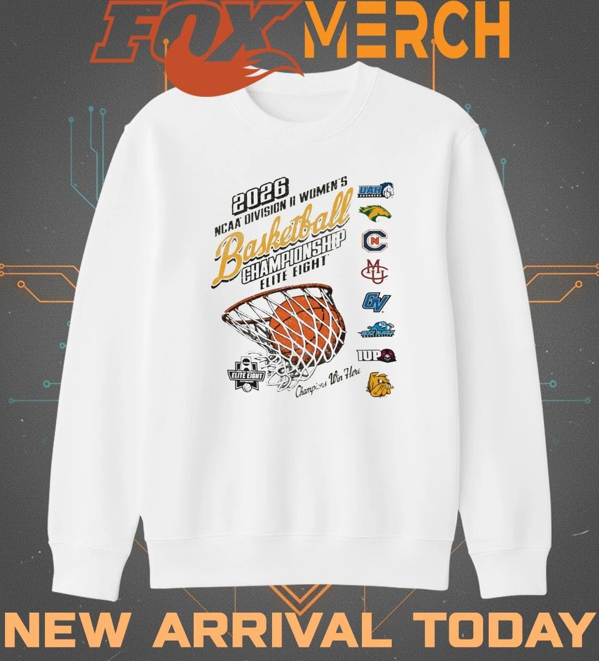 2026 NCAA Division II Women’s Basketball Champions Elite Eight t-shirt