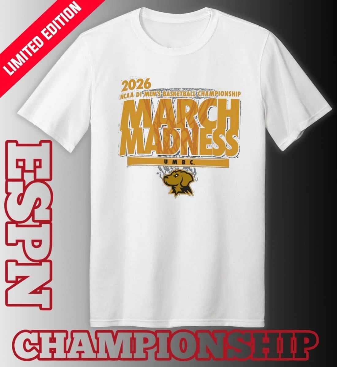 UMBC Retrievers 2026 NCAA DI Basketball March Madness – First Four Shirt