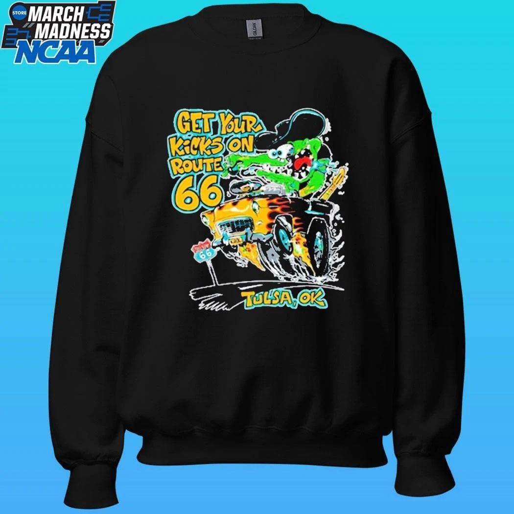 Monster Drag Get Your Kicks On Route 66 Tulsa Ok Shirt