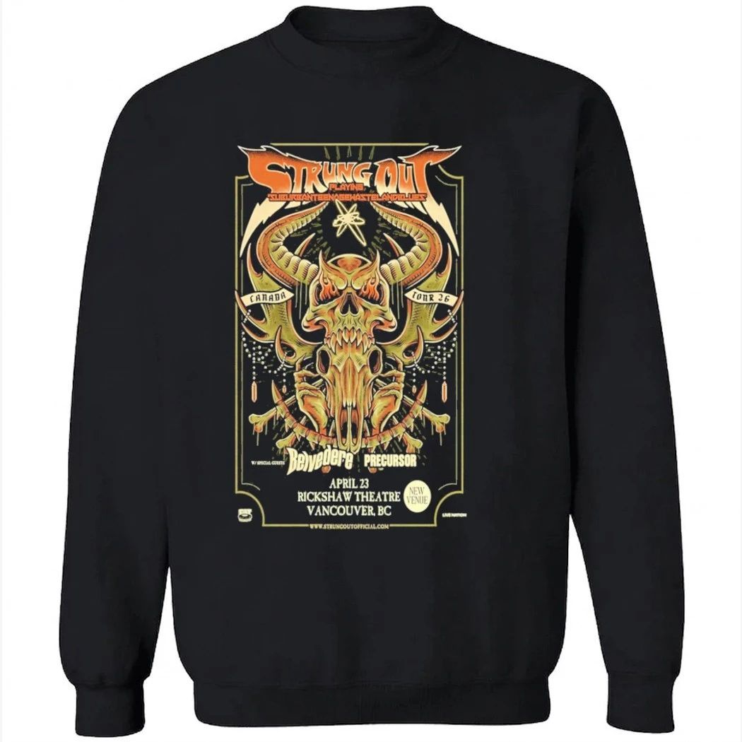 Strung Out Rickshaw Theatre April 23 2026 Vancouver, BC Shirt