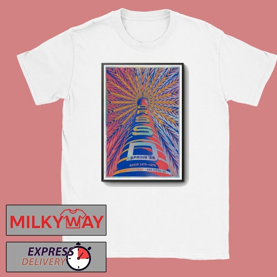 March 14+15 2026 CRSSD Fest San Diego Poster shirt