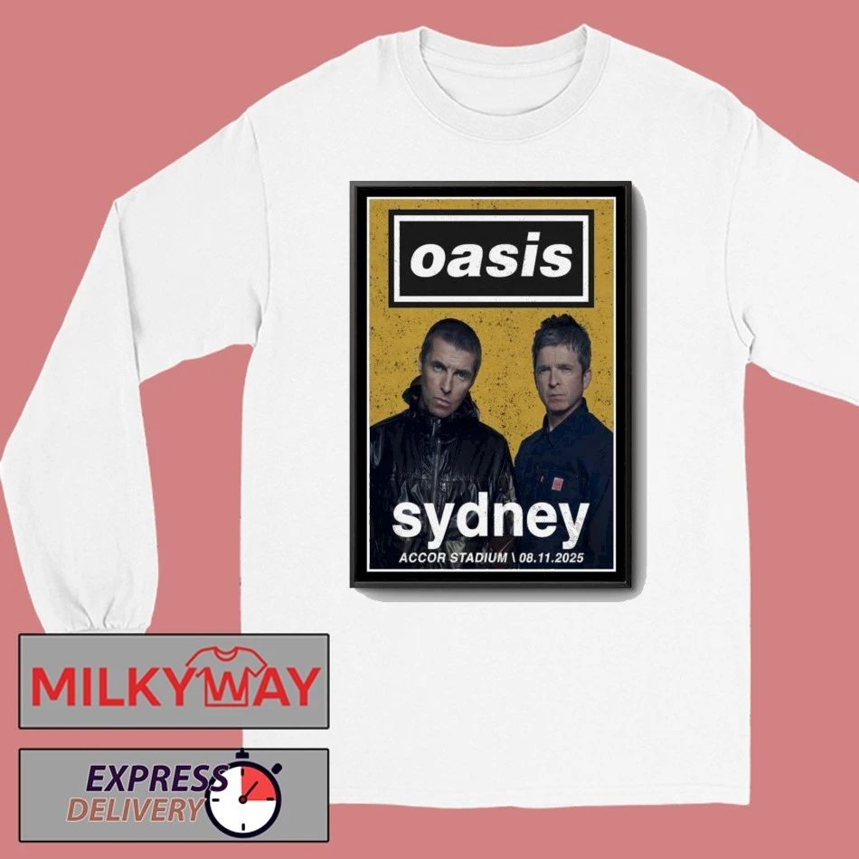 Oasis Accor Stadium Sydney Poster shirt