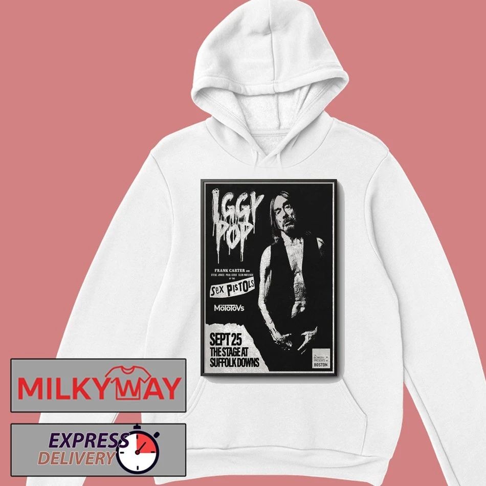 Iggy Pop Boston MA Sept 25 2025 Poster shirt