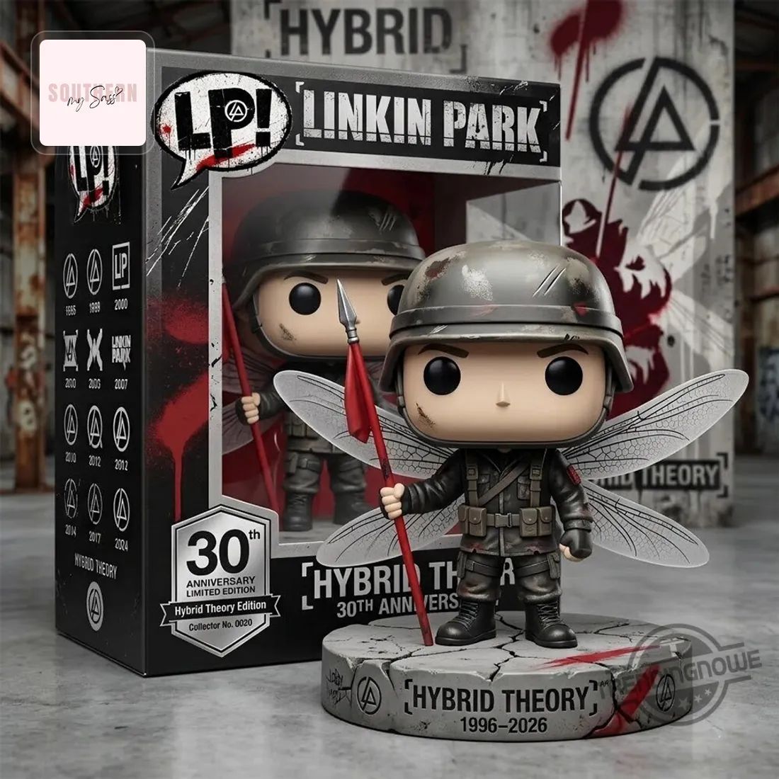 Linkin Park Hybrid Theory 30th Anniversary Limited Edition Soldier Funko Pop Figure Doll