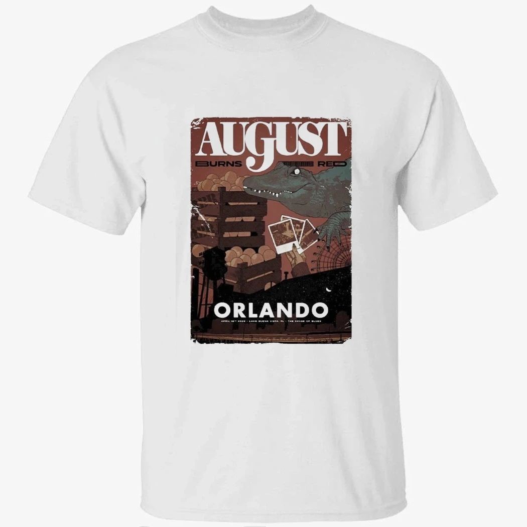 August Burns Red Lake Buena Vista Florida 2026 Venue Poster At The House Of Blues On April 16 2026 T-Shirt