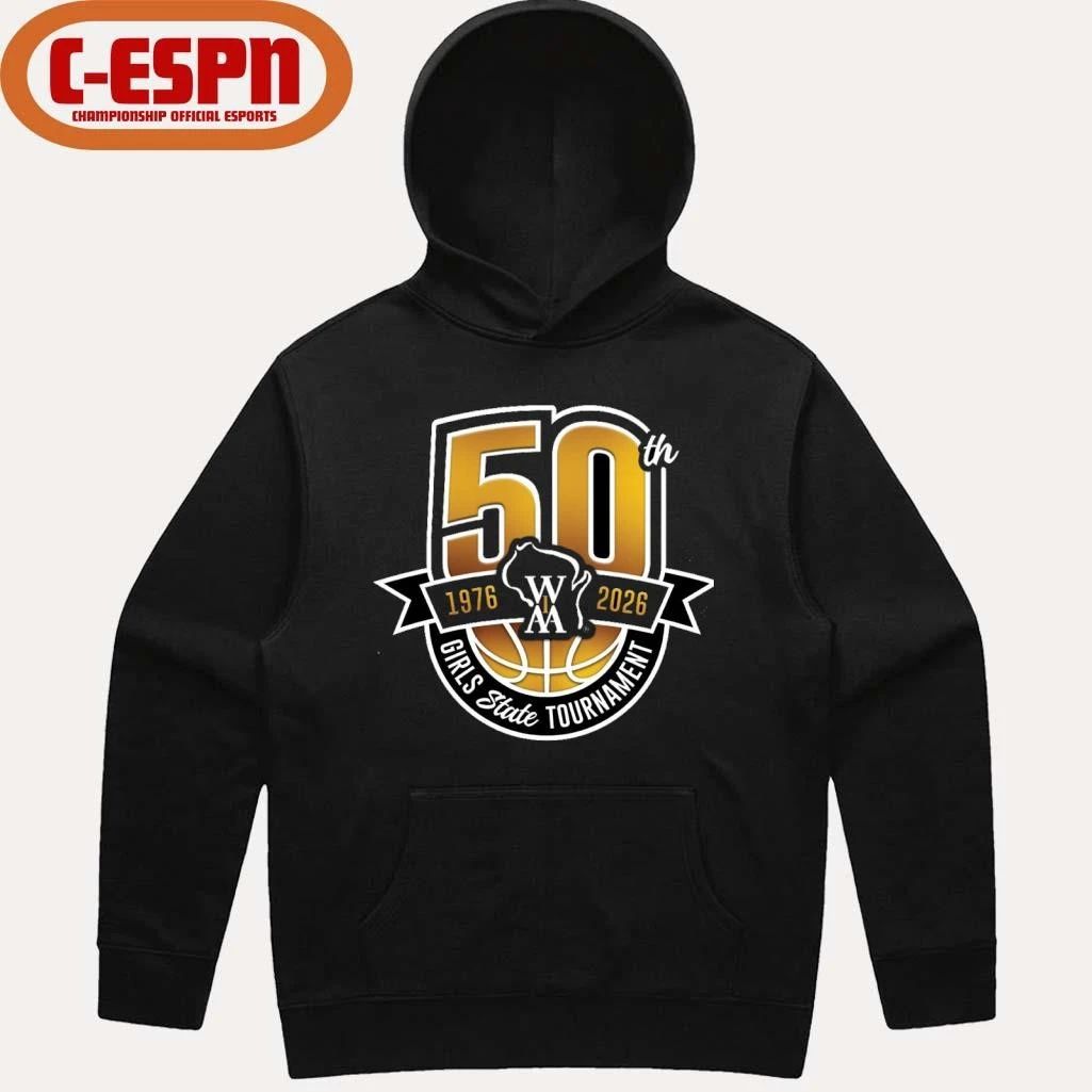 50th 1976-2026 WIAA Girls State Basketball Tournament Shirt