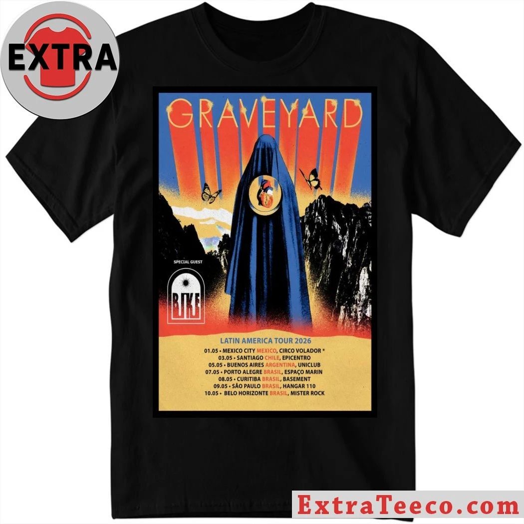 Graveyard Poster Latin America Tour 2026 Shirt