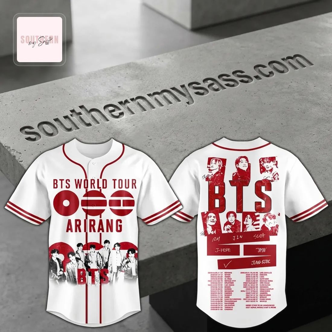 BTS World Tour Arirang 2026 Baseball Jersey