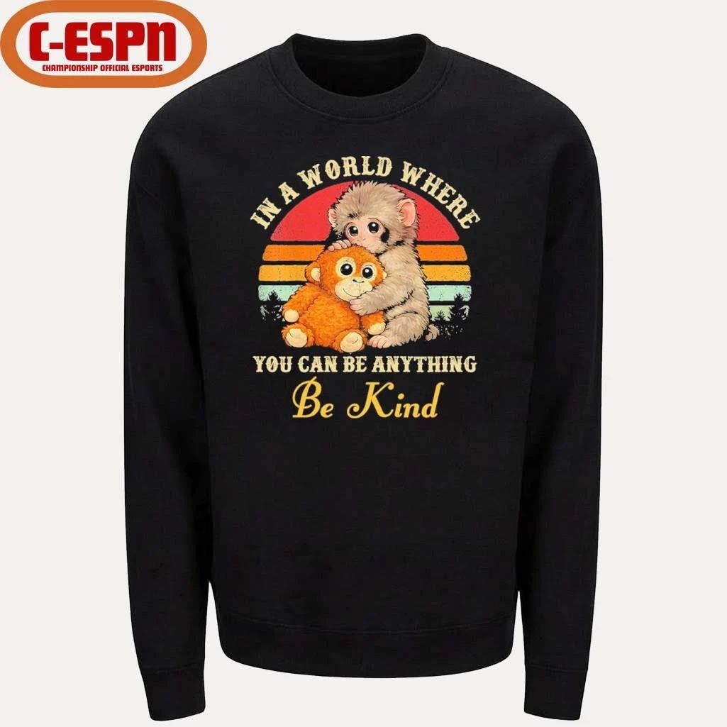 Punch Monkey In A World Where You Can Be Anything Be Kind Shirt