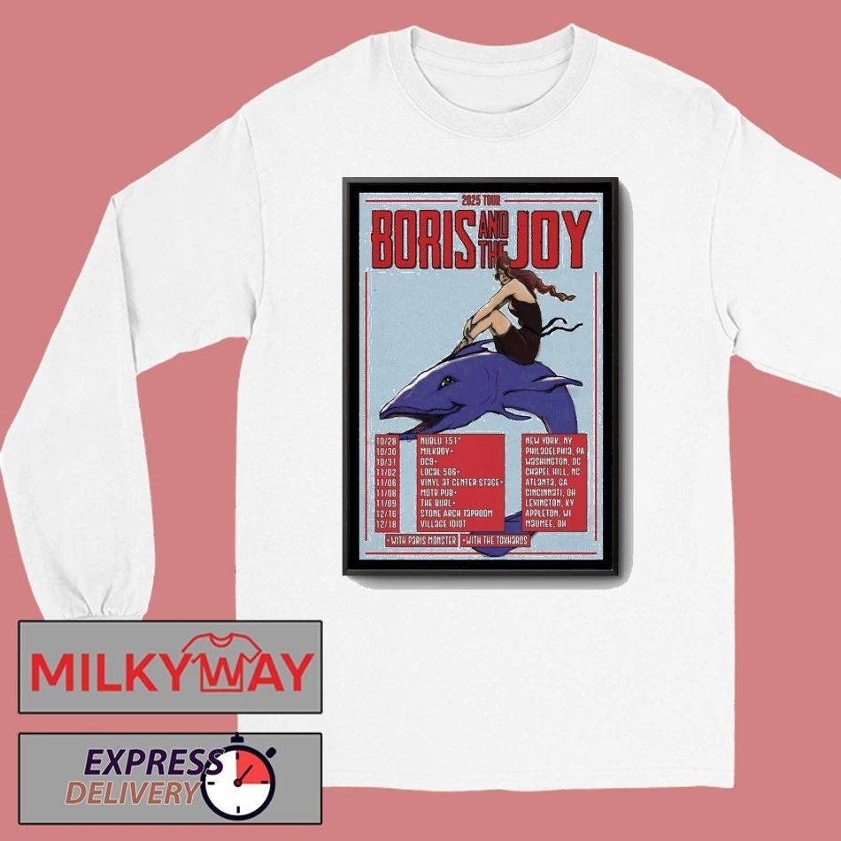 Boris And The Joy 2025 Tour Poster shirt