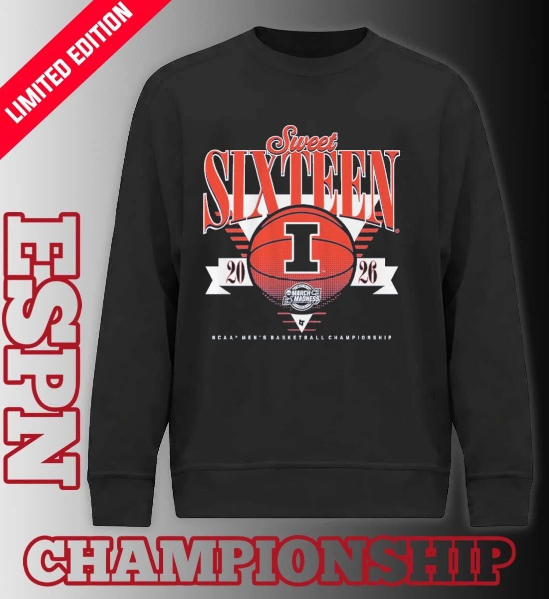 Illinois Fighting Illini MBB 2026 Sweet Sixteen Shirt