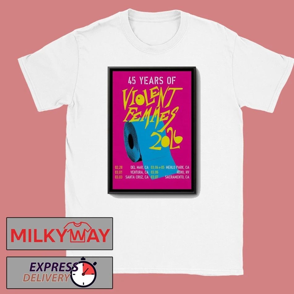 Violent Femmes 45 Years Of 2026 Event Poster shirt