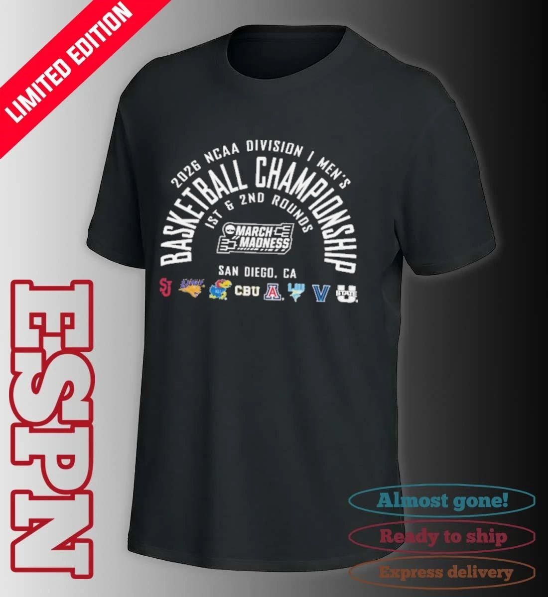 NCAA Men’s Basketball 2026 March Madness San Diego, CA T-Shirt