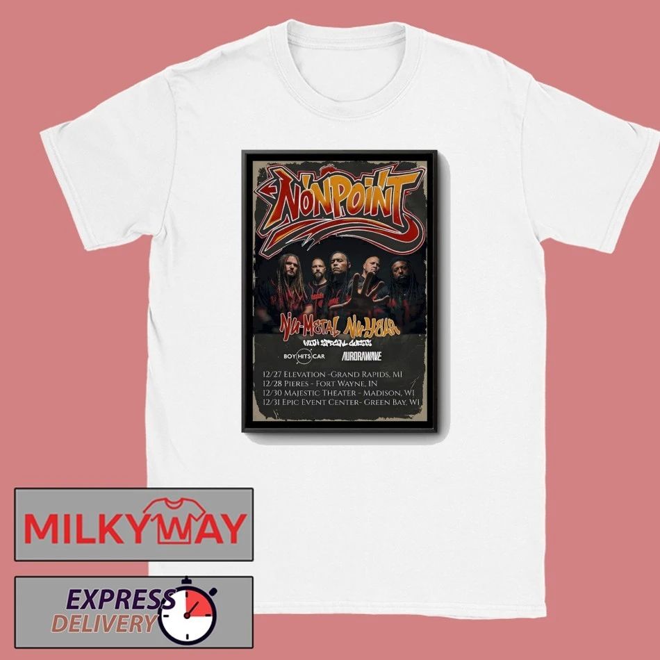 Nonpoint Nu Metal New Year Shows 2025 Poster shirt