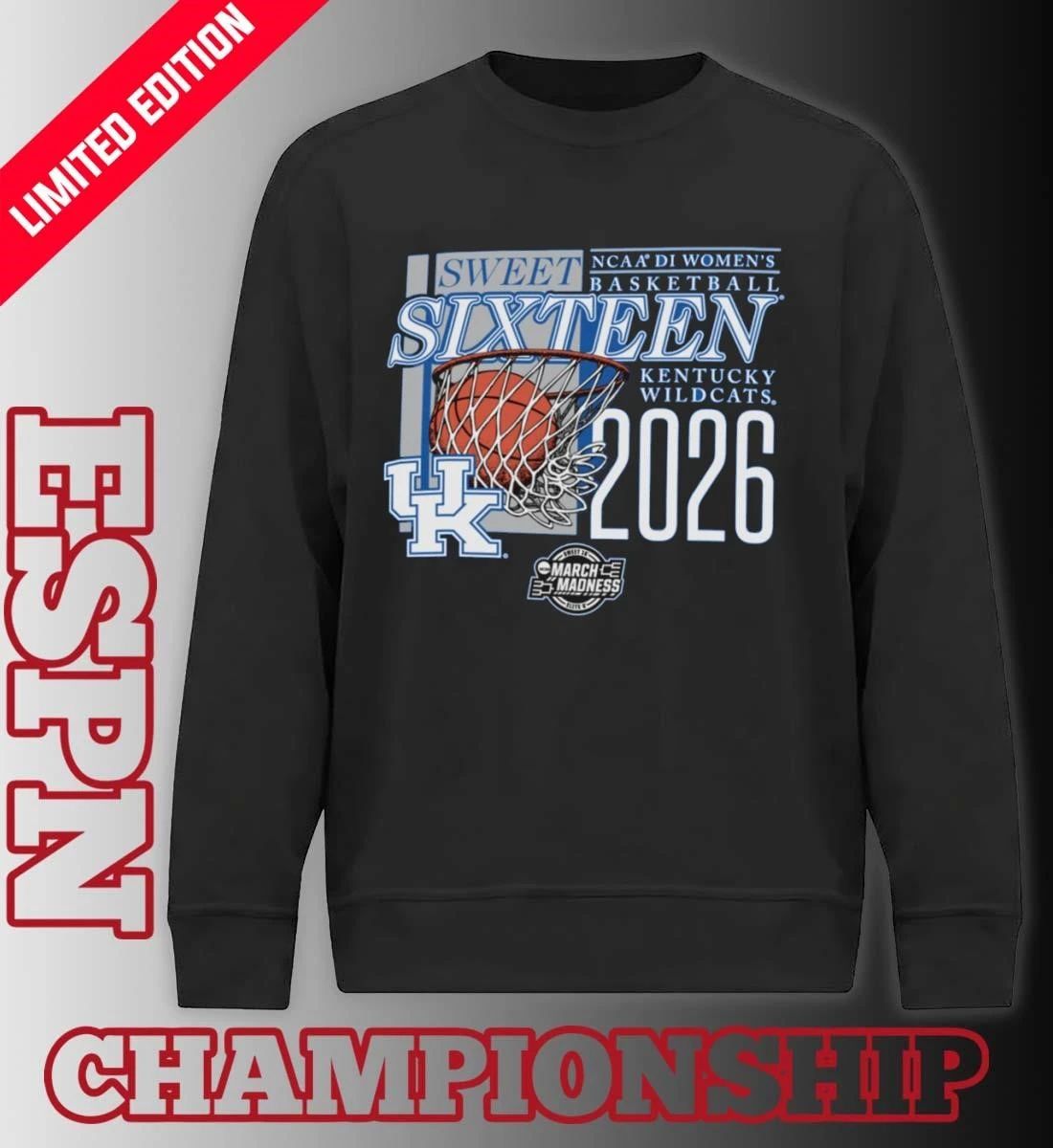 Kentucky Wildcats 2026 NCAA DI Women’s Basketball Sweet Sixteen – Fort Worth Regional T-Shirt