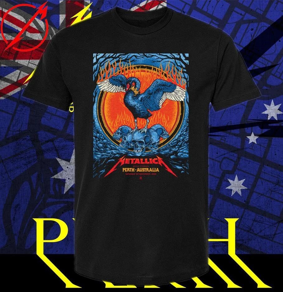 Metallica M72 Perth 2025 November 1, 2025 Optus Stadium, Australia Artwork by Ben Brown Shirt