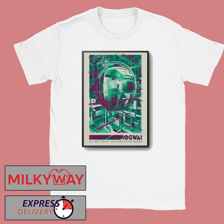 Mogwai At Rolling Stone Beach Festival On Nov 22 2025 Poster shirt