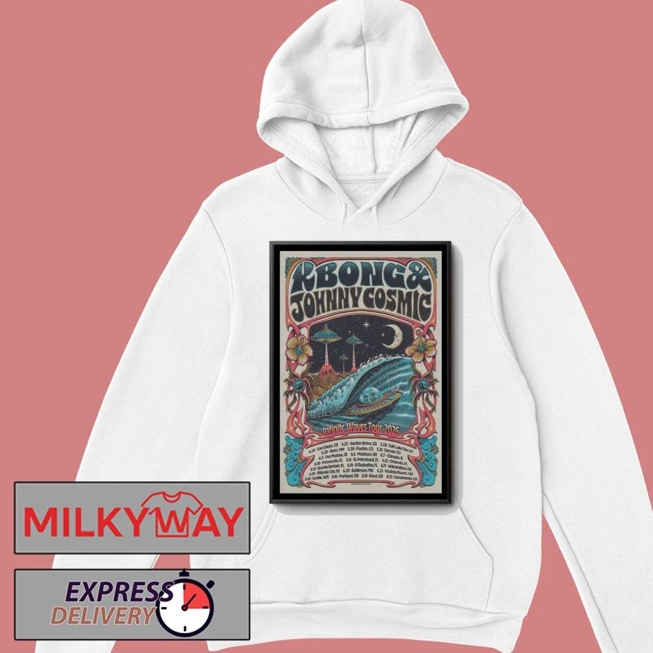 KBong And And Johnny Cosmic Tour Infinite Waves 2026 Poster shirt