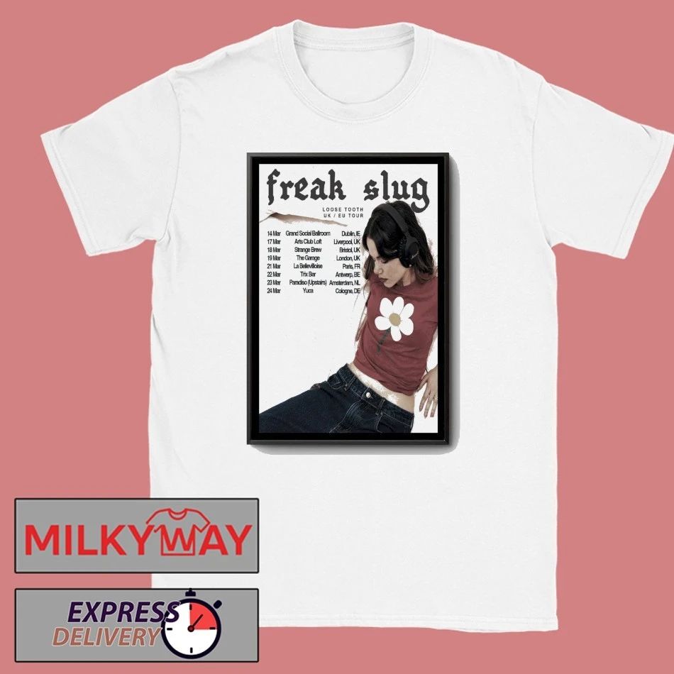 Freak Slug UK and Europe Tour 2026 Poster shirt