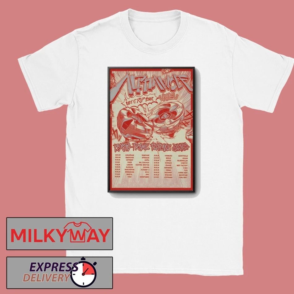Alpha Wolf Let It RIP EUROPE-UK 2026 Tour Poster shirt