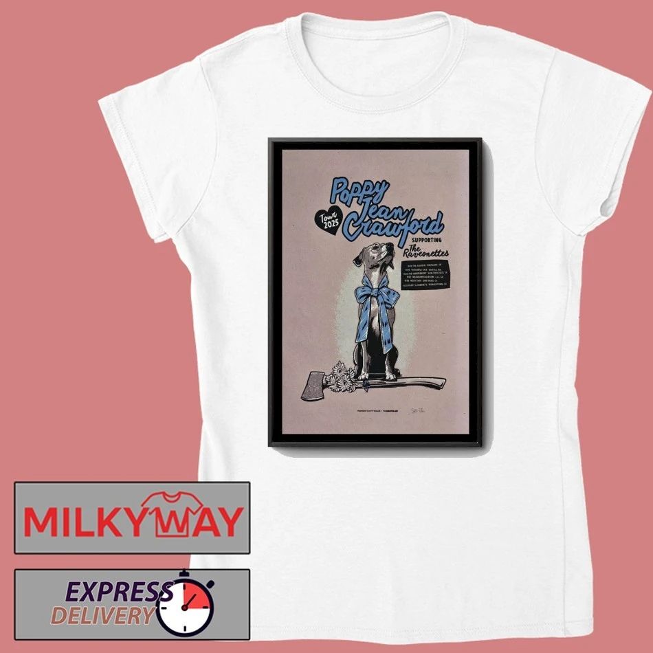 Poster Poppy Jean Crawford Tour September 2025 shirt