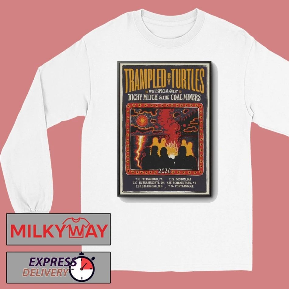 Trampled by Turtles July Tour 2026 Poster shirt