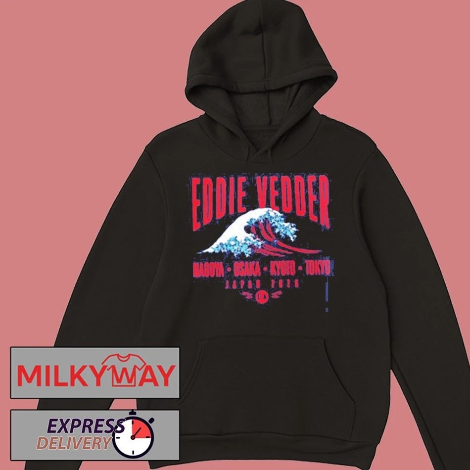Eddie Vedder Japan 2026 Tour Merch Great Wave T-Shirt