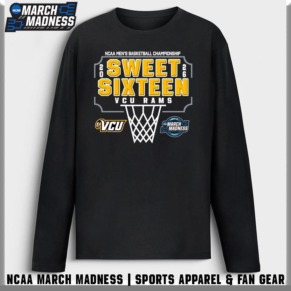 VCU Rams 2026 NCAA Men’s Basketball Tournament March Madness Sweet Sixteen T-Shirt
