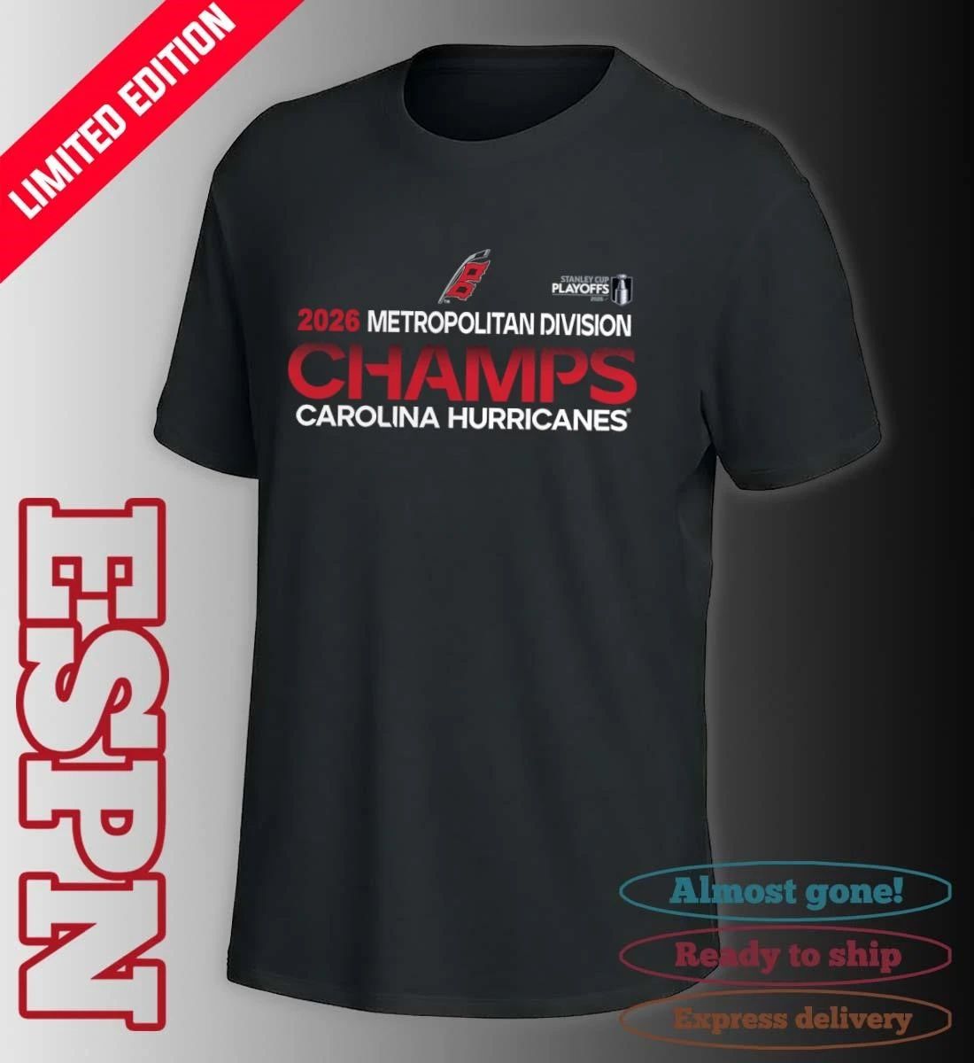 Carolina Hurricanes NHL Metropolitan Division Champions 2026 Shirt