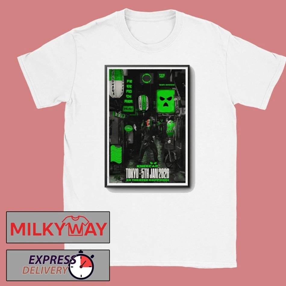 Kneecap Jan 5 2025 Poster Tokyo shirt