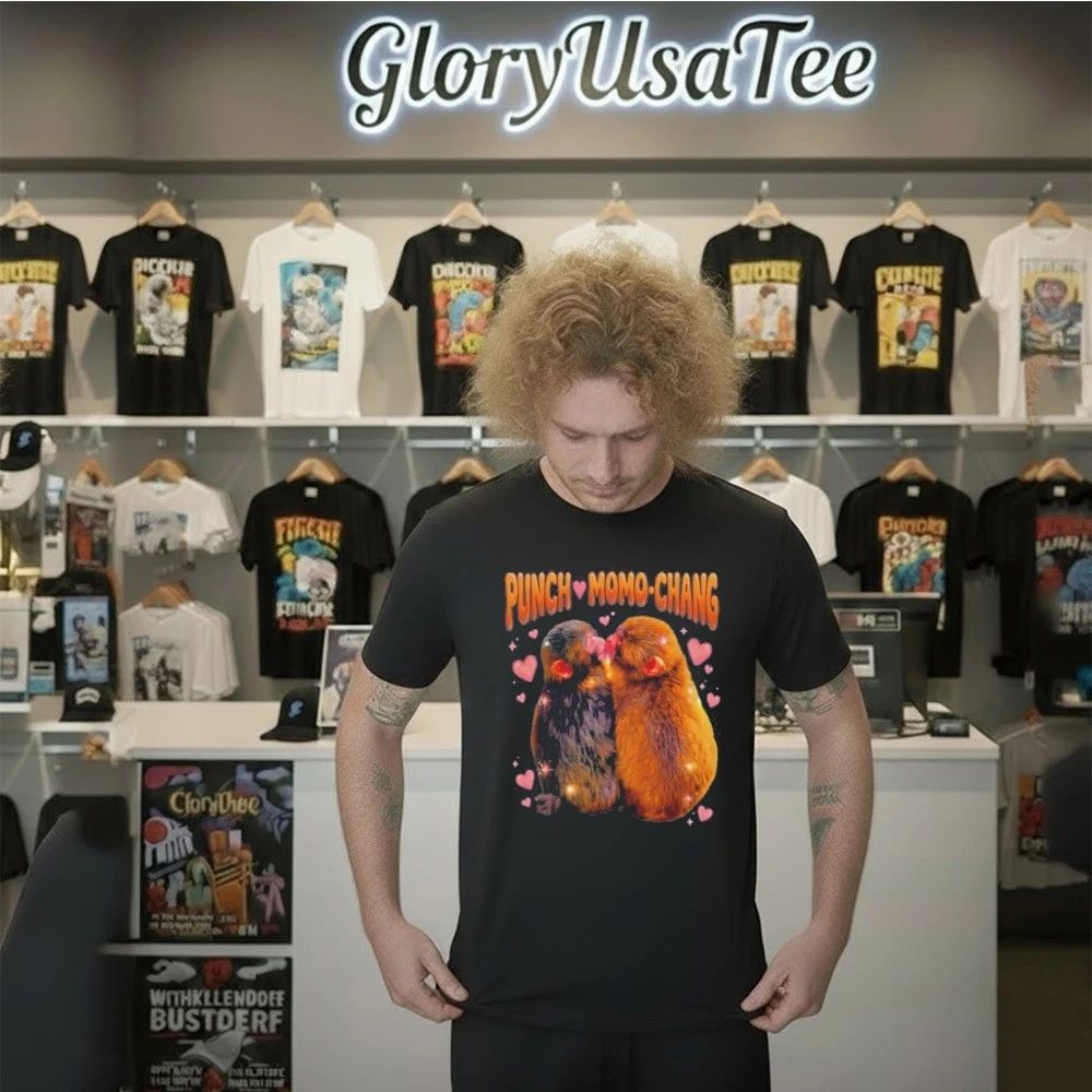 Punch The Monkey Girlfriend Momo Chan Bootleg Shirt