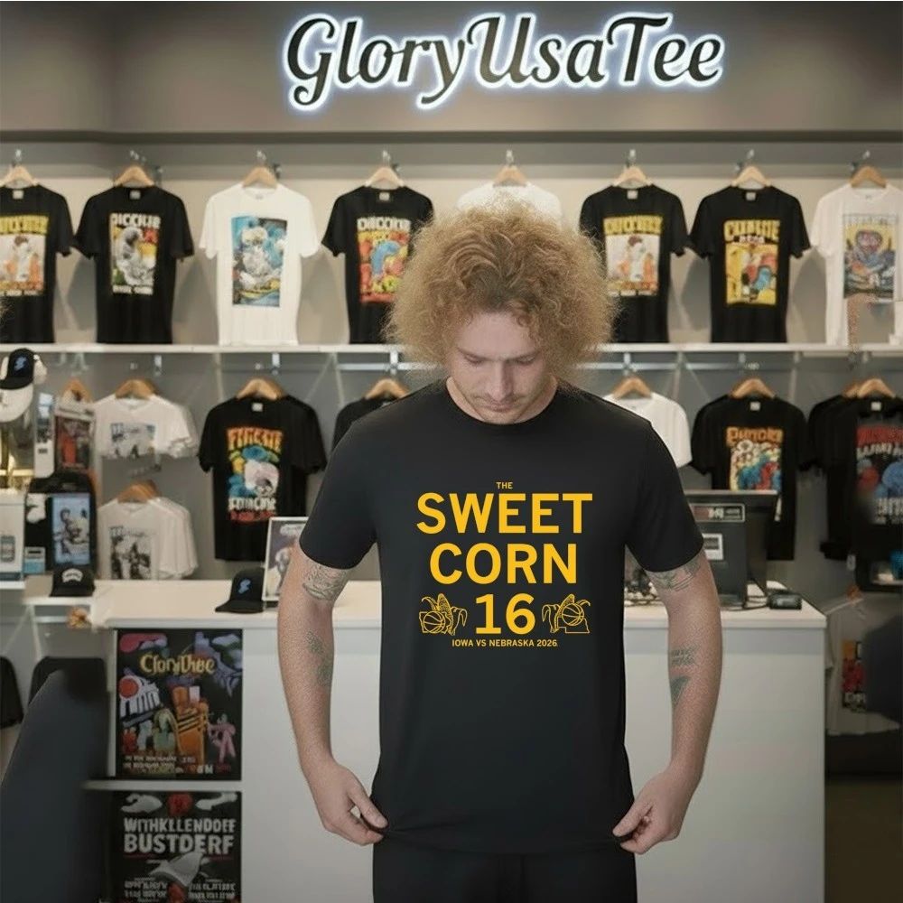 Iowa Vs Nebraska Sweet Corn 16 Charcoal Shirt