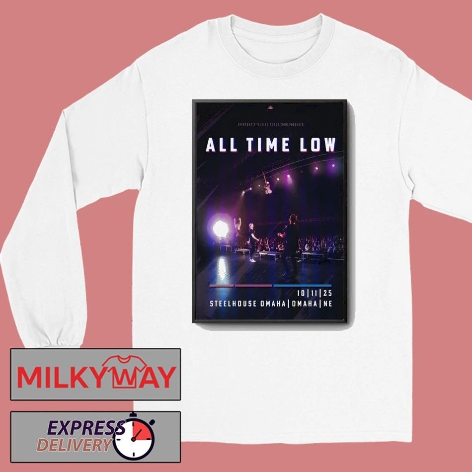 All Time Low Oct 11 2025 Steelhouse Omaha NE Poster shirt