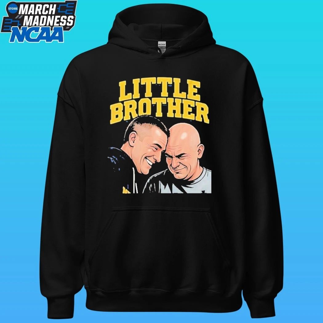 Michigan Wolverines Vs Uconn Huskies Dusty May And Dan Hurley Little Brother Shirt