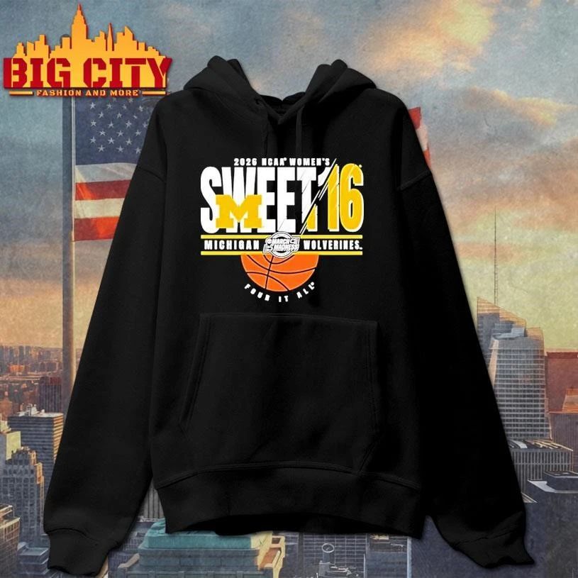Michigan Wolverines Sweet 16 2026 Womens March Madness College Shirt