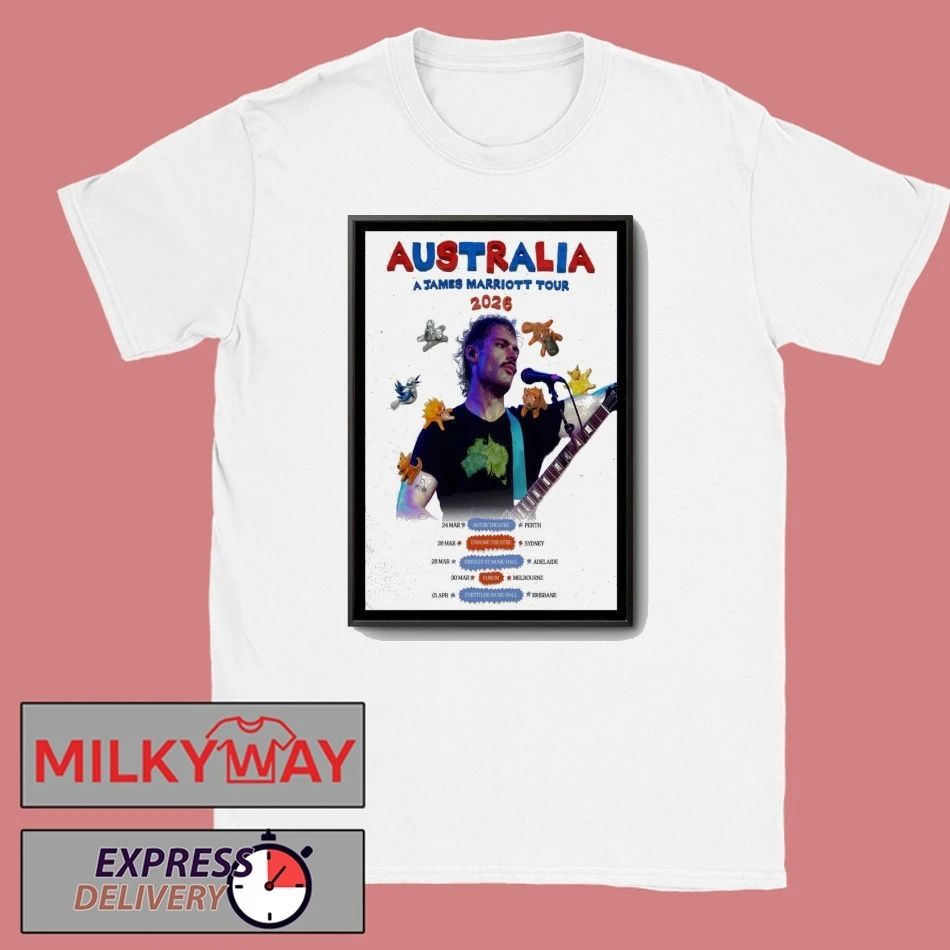 James Marriott Live Australia 2026 Poster shirt