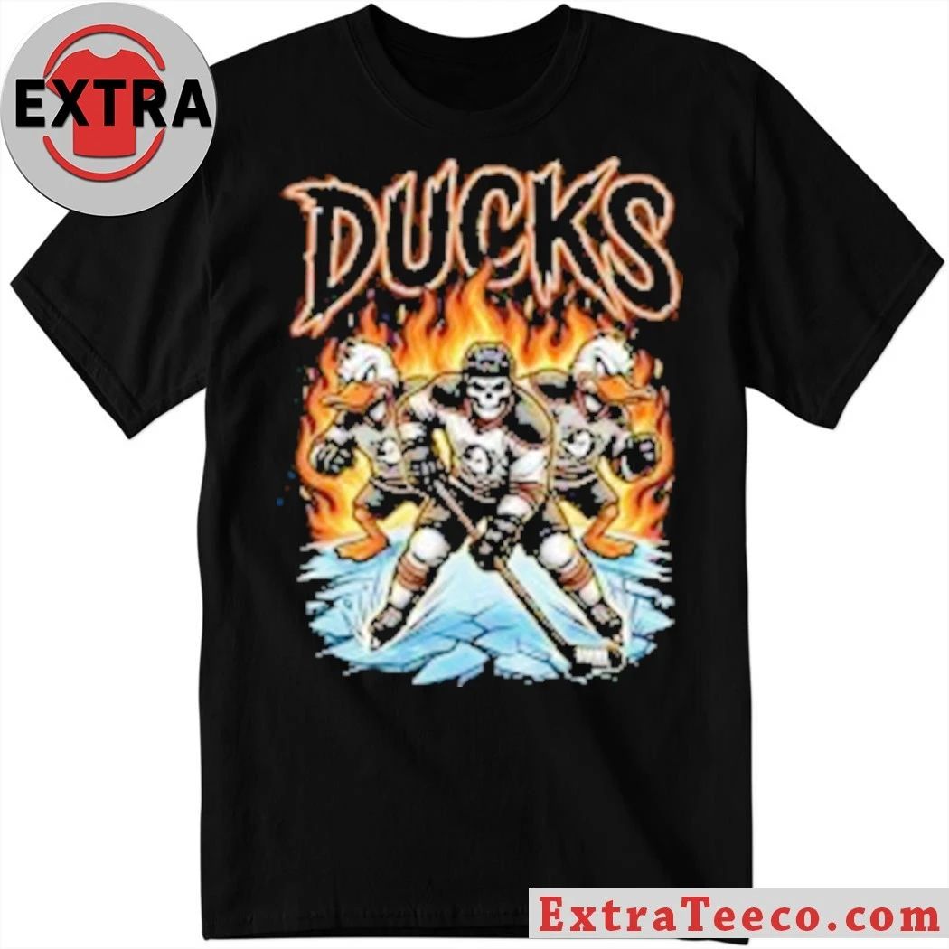 Anaheim Ducks Hockey Skull Shirt